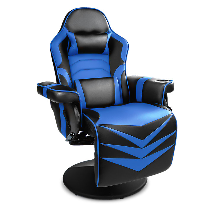 Inbox Zero Blue Gaming Massage Chair, Lift, Massage, Ergonomics Wayfair